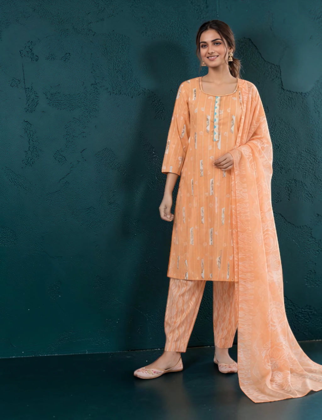 Cotton Printed Salwar Suit Set