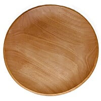 Wooden plate 10 inches round, food serving, Dinner plate for food
