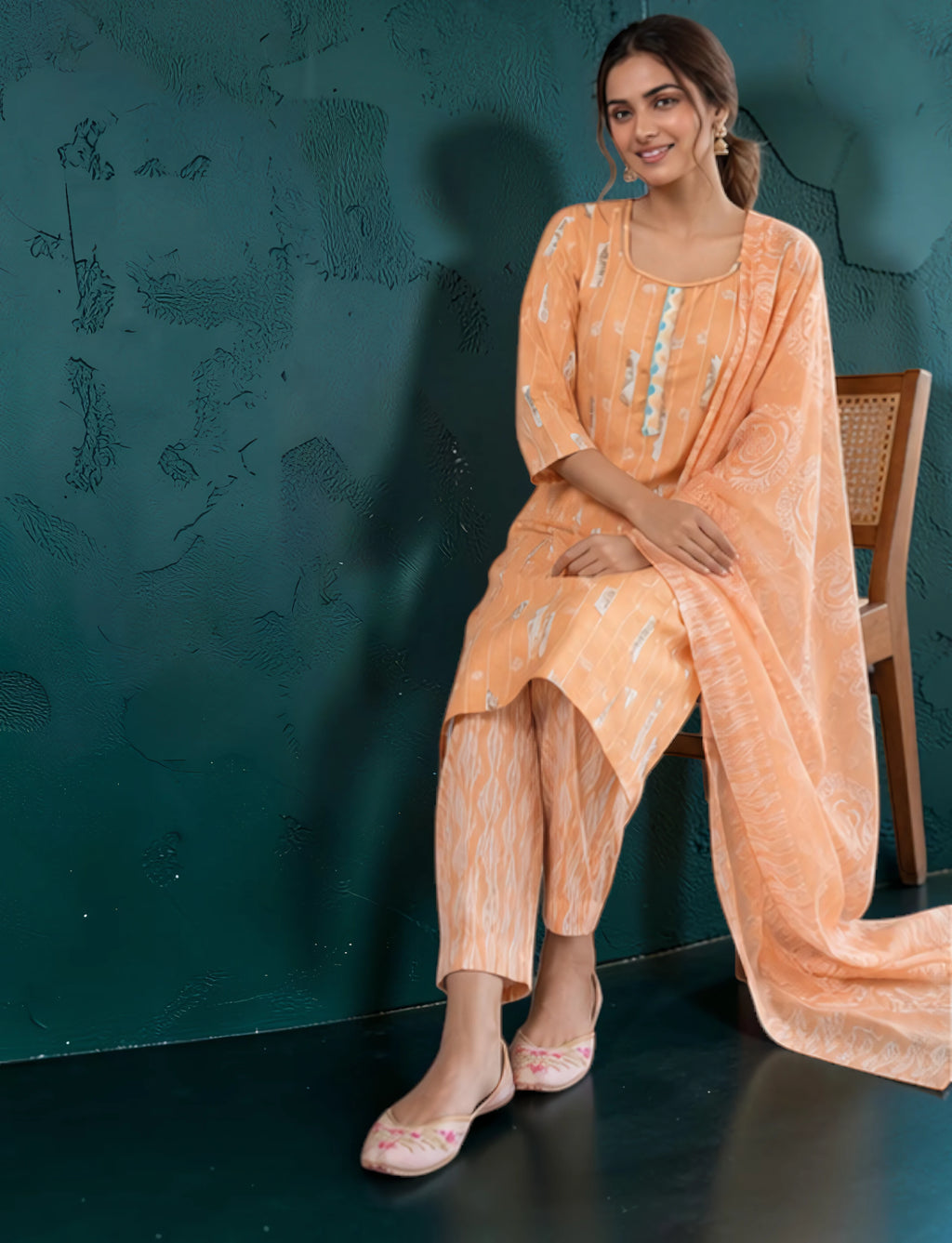 Cotton Printed Salwar Suit Set