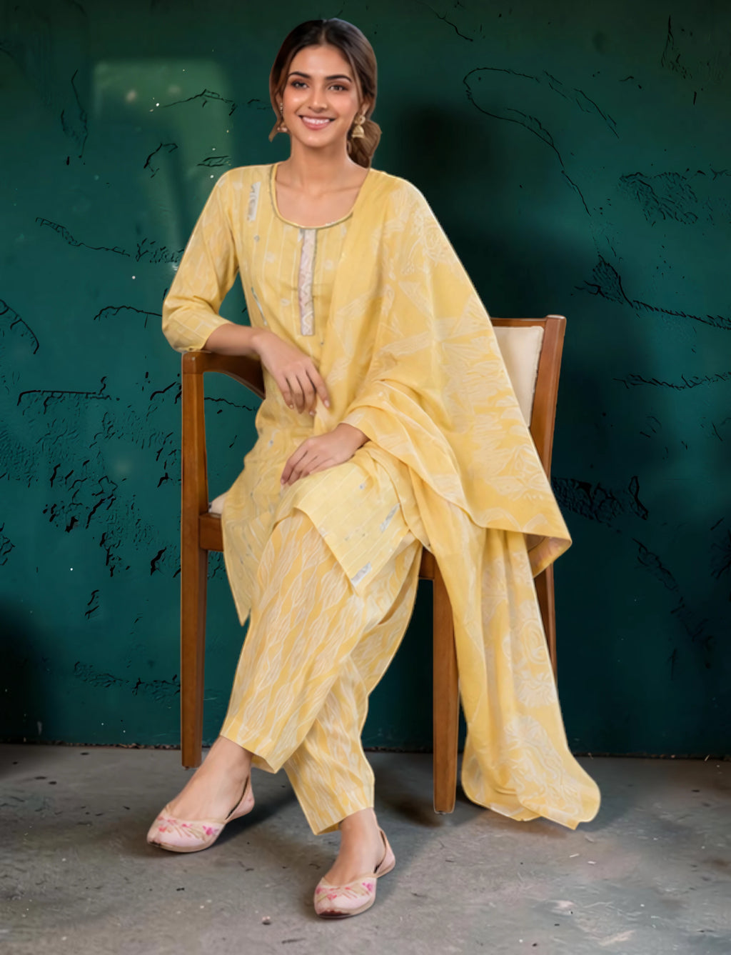 Cotton Printed Salwar Suit Set