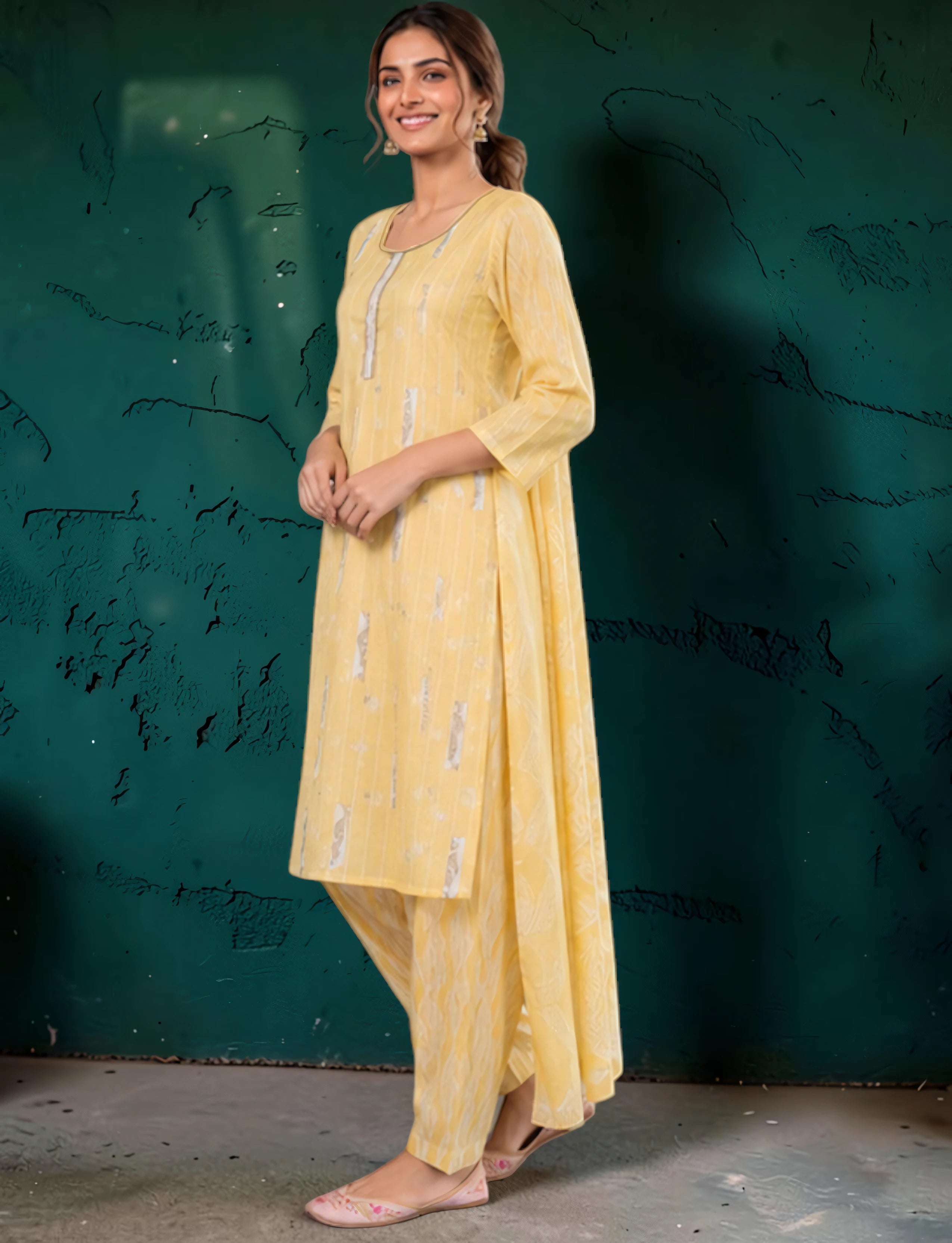 Cotton Printed Salwar Suit Set