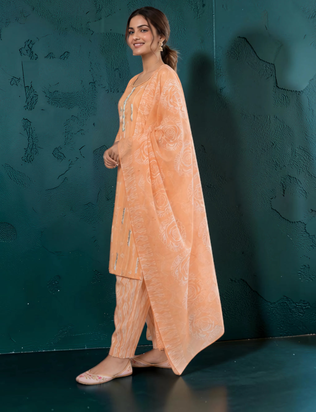 Cotton Printed Salwar Suit Set