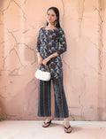 Women's Multicolor Cotton Floral Print Kurta Trouser Set