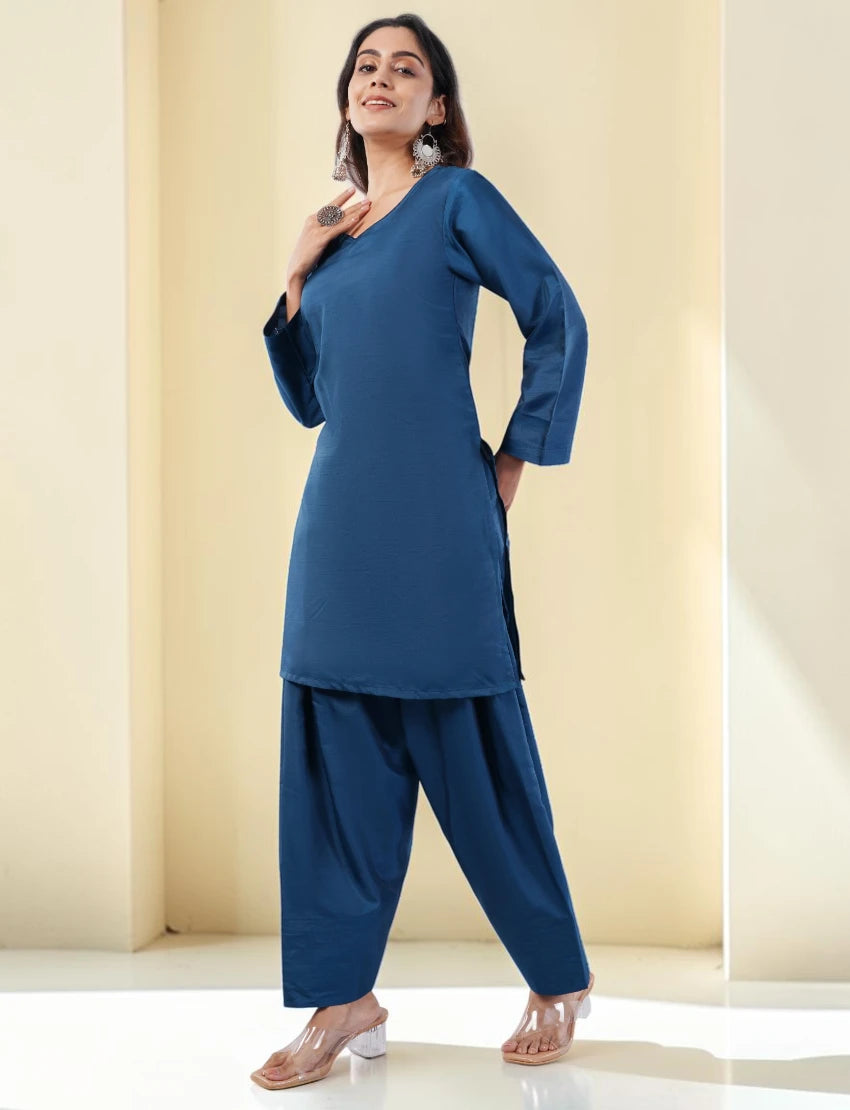 Blue Farshi Suit Set
