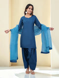 Blue Farshi Suit Set
