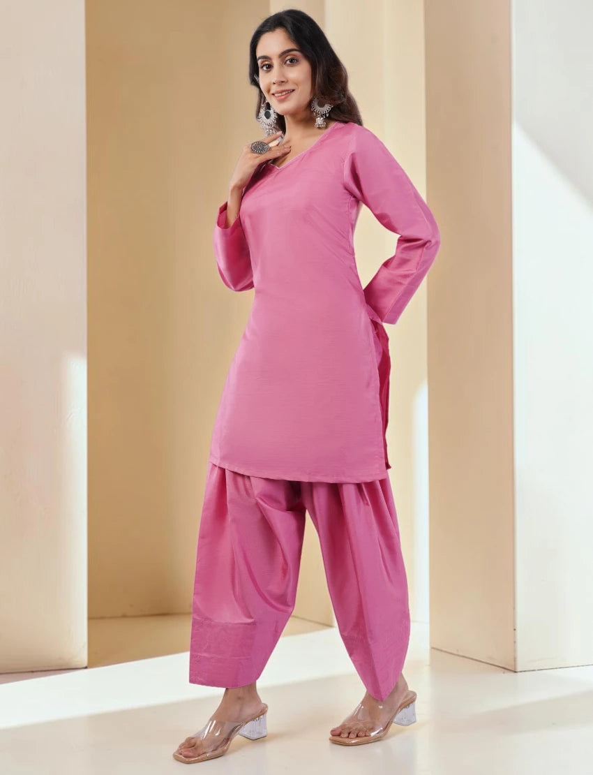 Farshi Suit Set, Pink
