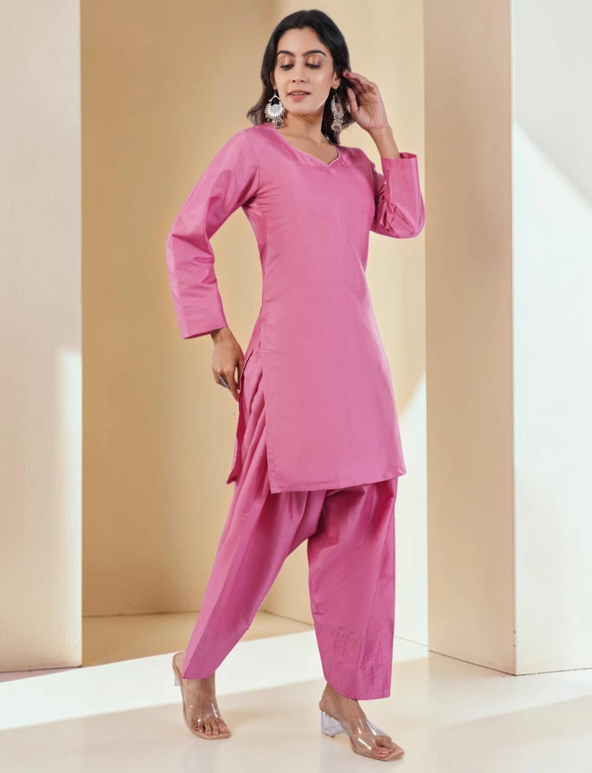 Farshi Suit Set, Pink