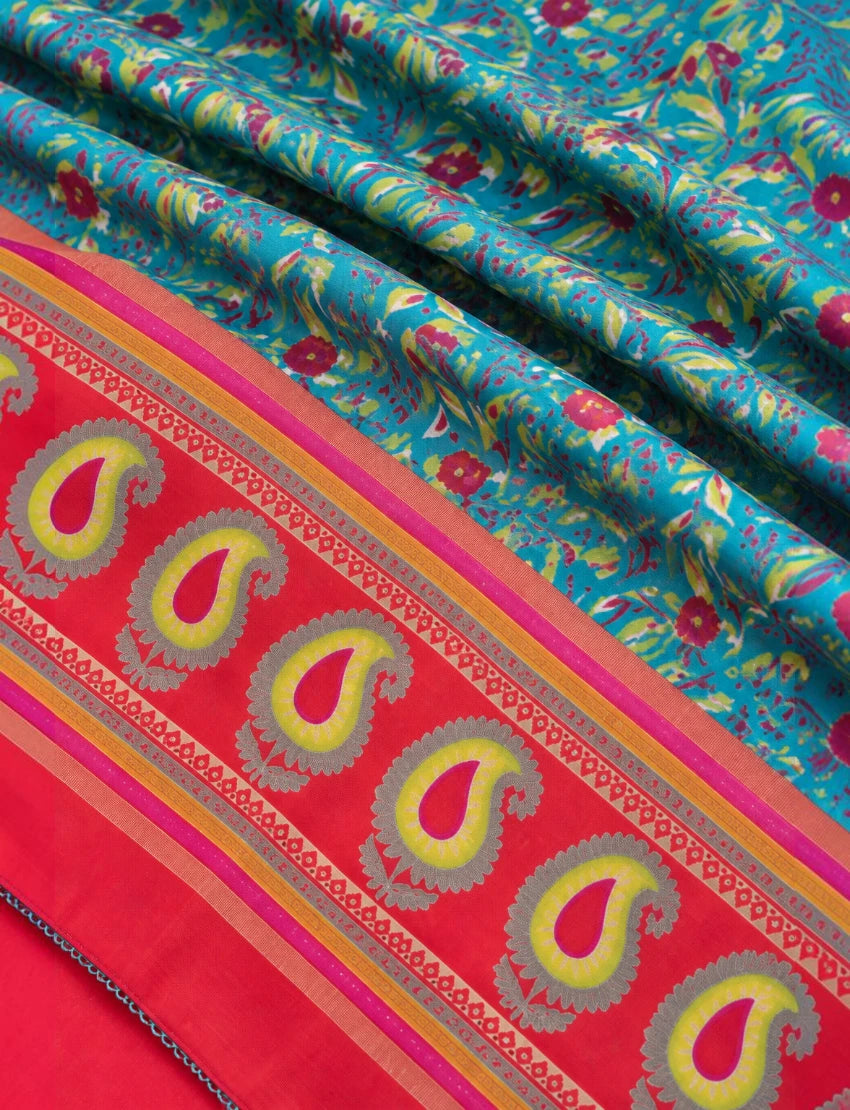 Silk Blend Multicolour Dupatta